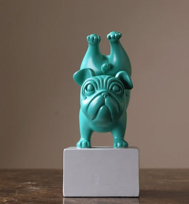 Yoga French Bulldog Decorative Figurines