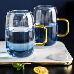 Glacial Blue Glass Drinkware