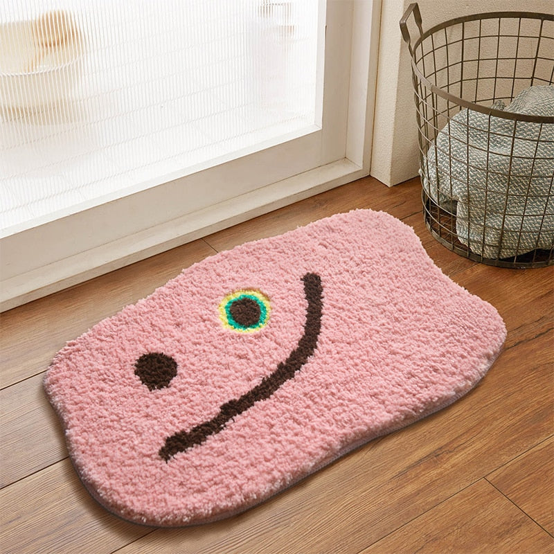 Pink Splat Bath Mat