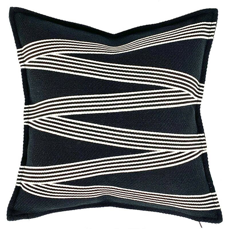 Nevio Large Geometric Striped Cushion Covers