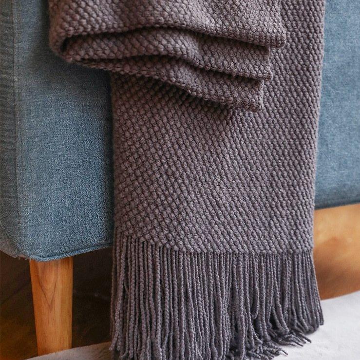 Miravique Blanket Iva Knitted Fringe Miravique Blanket