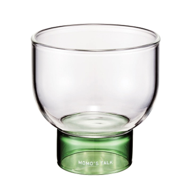 Colored Crystal Half Moon Drinkware