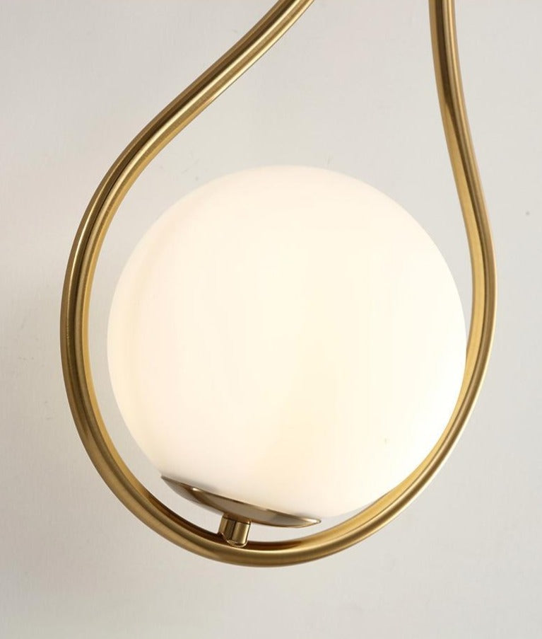 Miravique Frosted Glass Globe Wall Sconce