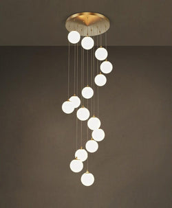 Miravique Frosted Globe Chandelier