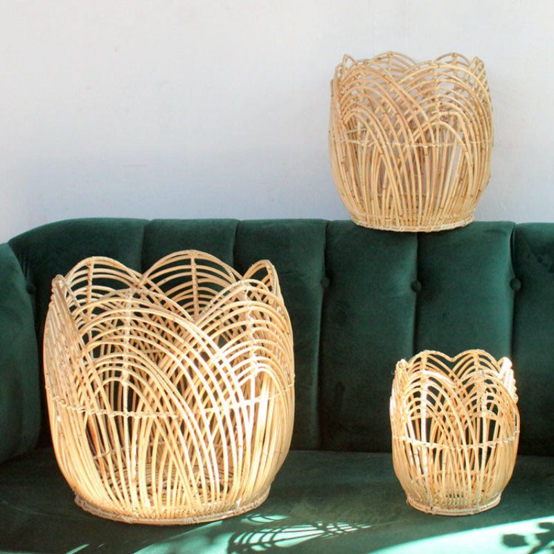 Fern Handmade Rattan Planter Baskets