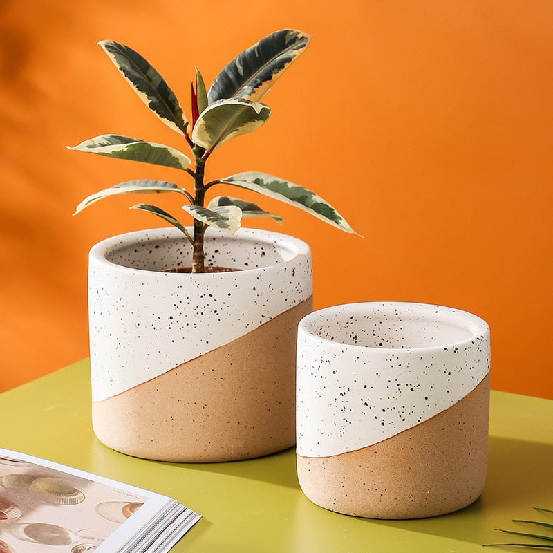 Sanctuary Linen Ceramic Planter