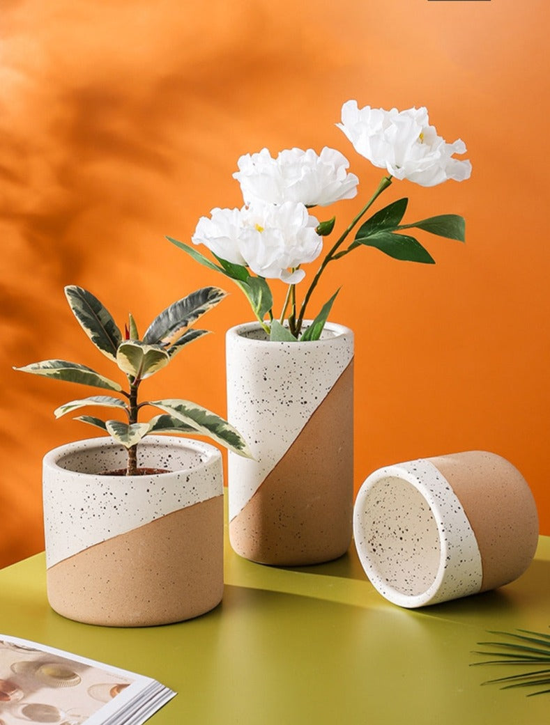 Sanctuary Linen Ceramic Planter