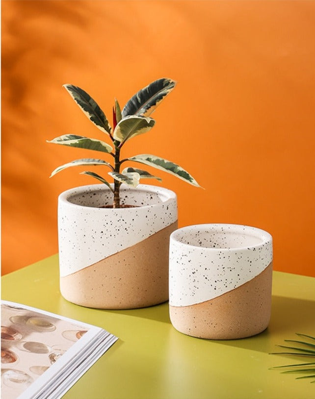 Sanctuary Linen Ceramic Planter