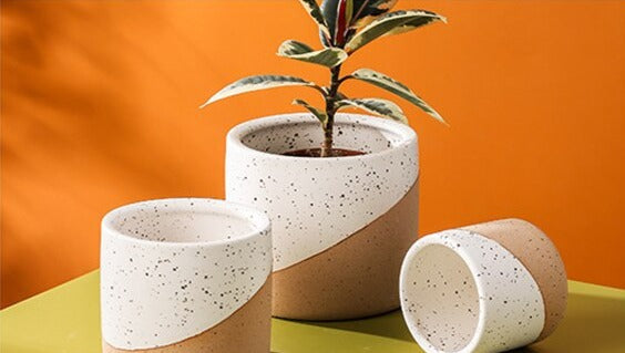 Sanctuary Linen Ceramic Planter