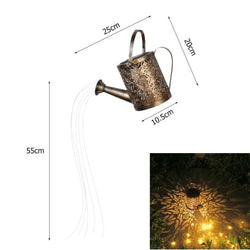 Solar Watering Can with Cascading Lights