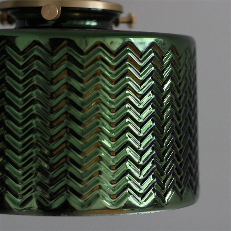 Miravique Green Glass Wall Sconce