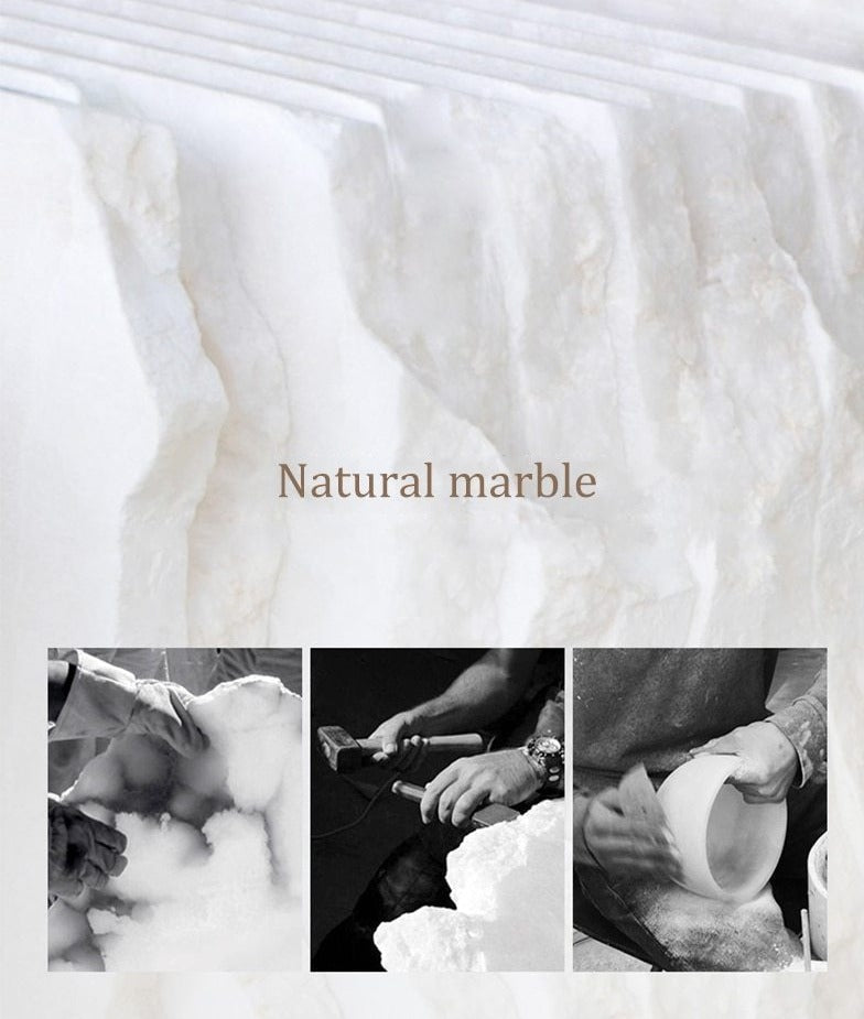 Miravique White Marble Wall Sconce