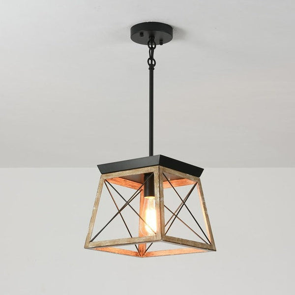 Miravique Wood Pendant Lantern