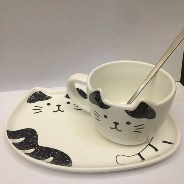 cat ceramic coffee cup