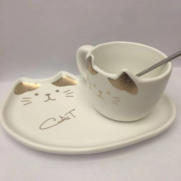 cat ceramic coffee cup