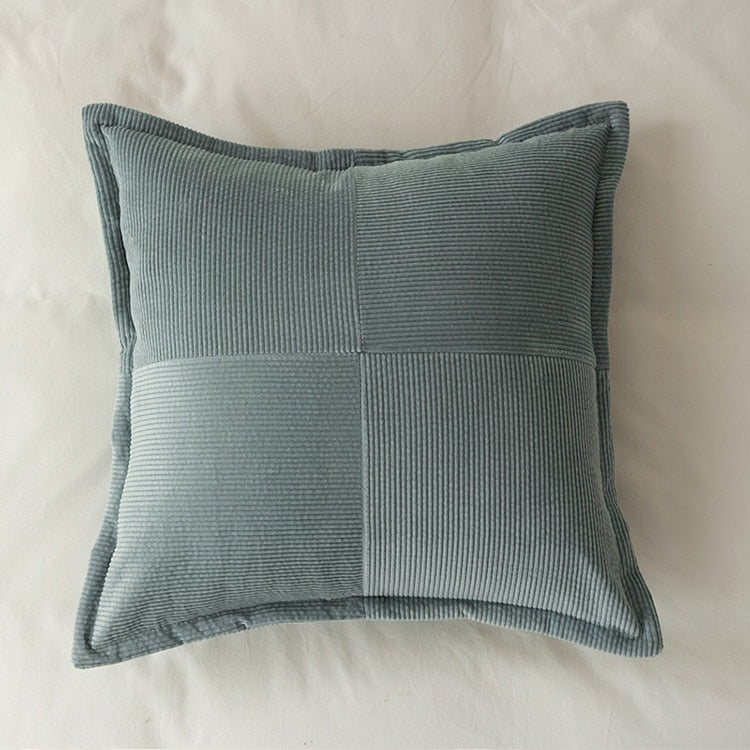 Contrast Twill Solid Pillow Cover