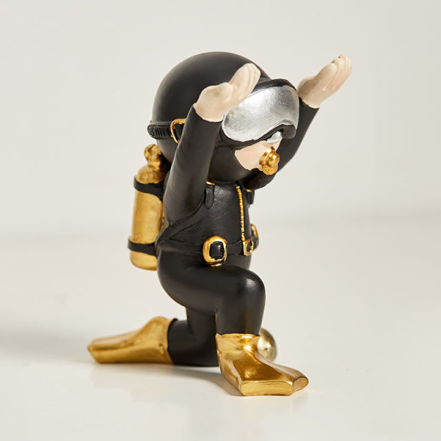 Miniature Scuba Diver Figurine