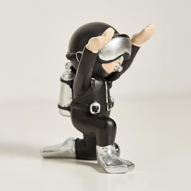 Miniature Scuba Diver Figurine