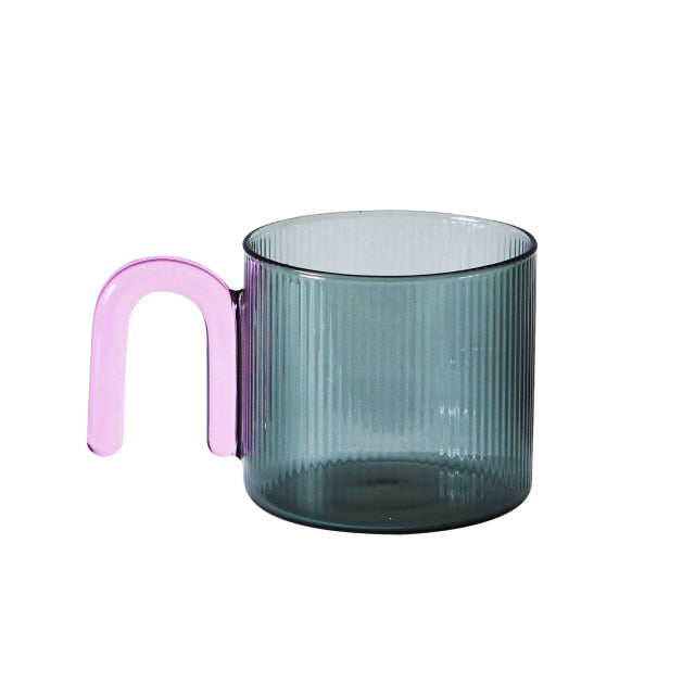 Ripple Clear Glass Mug