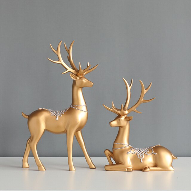 Prosperity Deer Decorative Figurines
