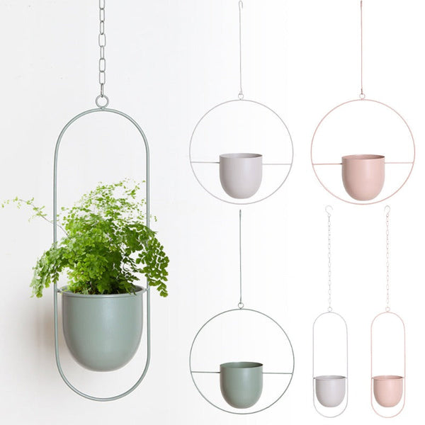 Miravique Vivienne Hanging Metal Planter Pot Holders