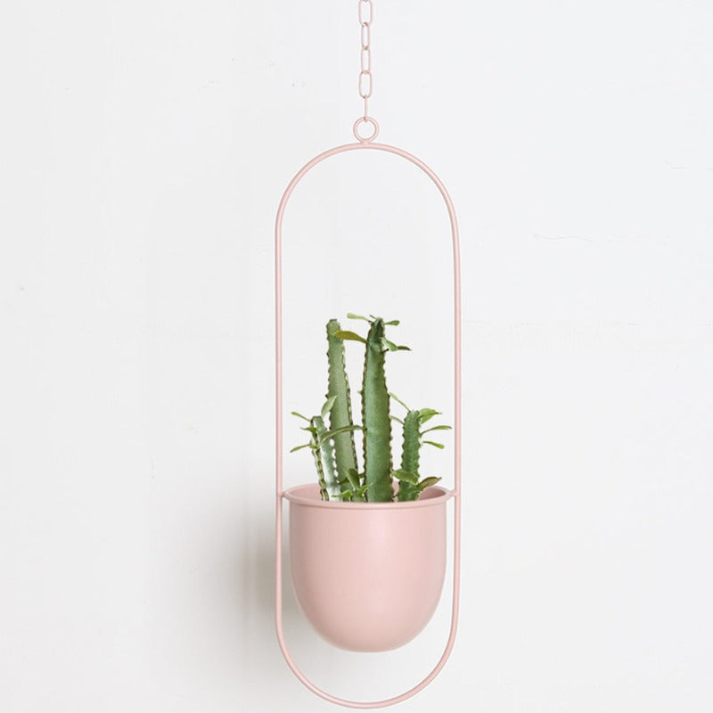 Pastel Vivienne Hanging Metal Planter Pot Holders