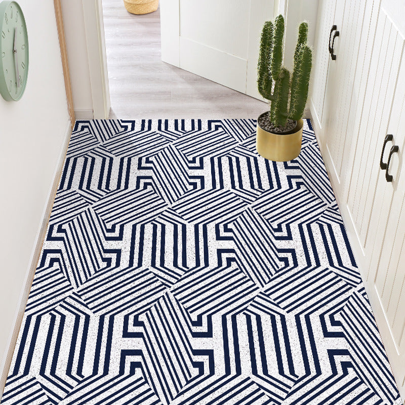 Coastal Blue Customizable Non-Slip PVC Loop Pile Doormats