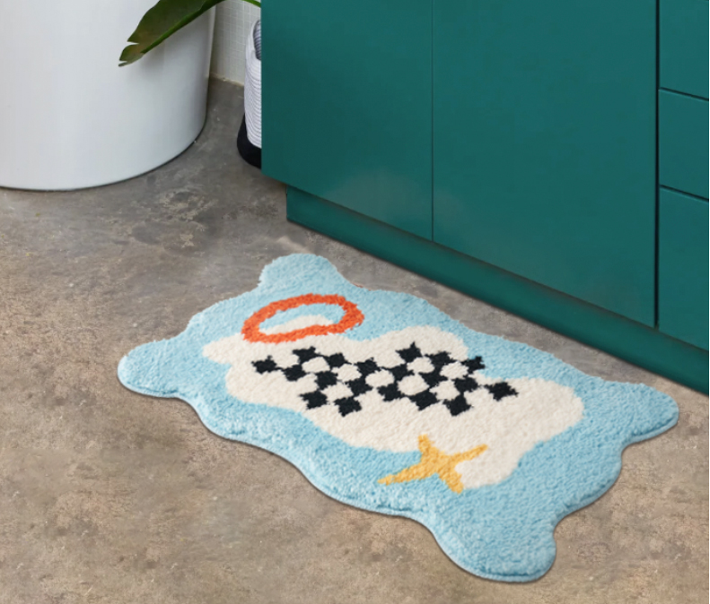 Cloud Games Bath Mat & Area Rug