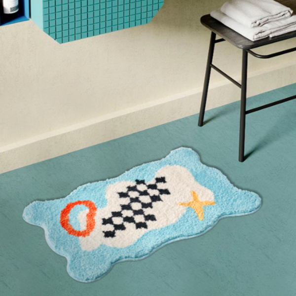 Cloud Games Bath Mat & Area Rug