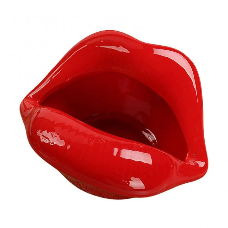 Cartoon Lips Ceramic Ashtray