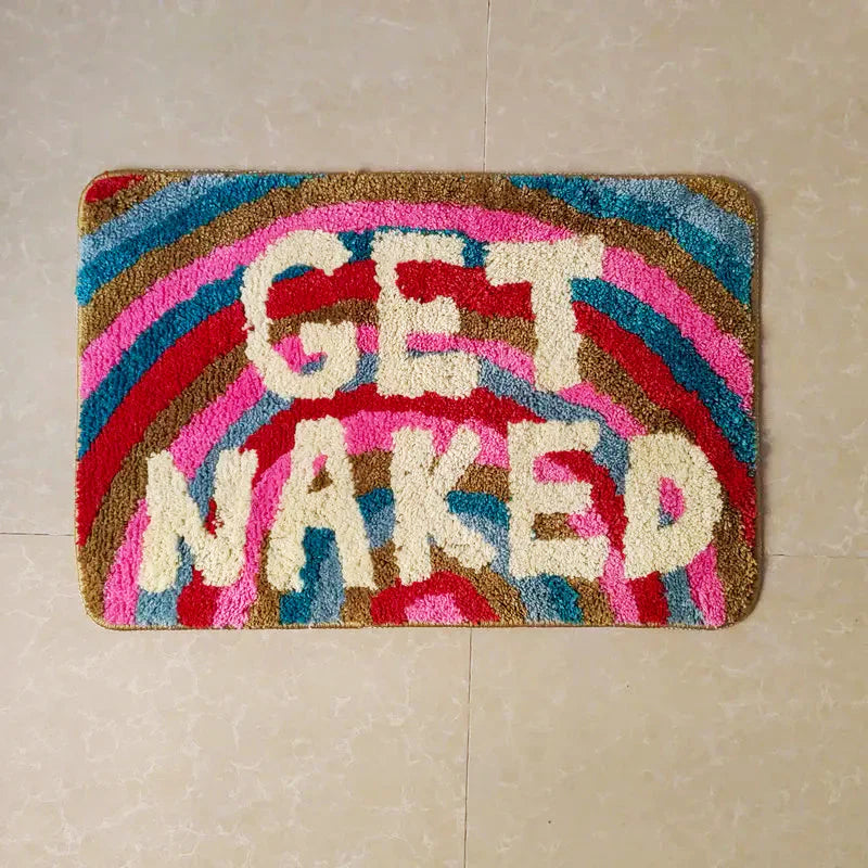 Get Naked Rainbow Tufted Bath Mat