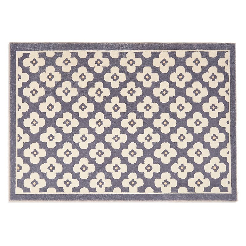 Retro Style Classic Flower Pattern Rug