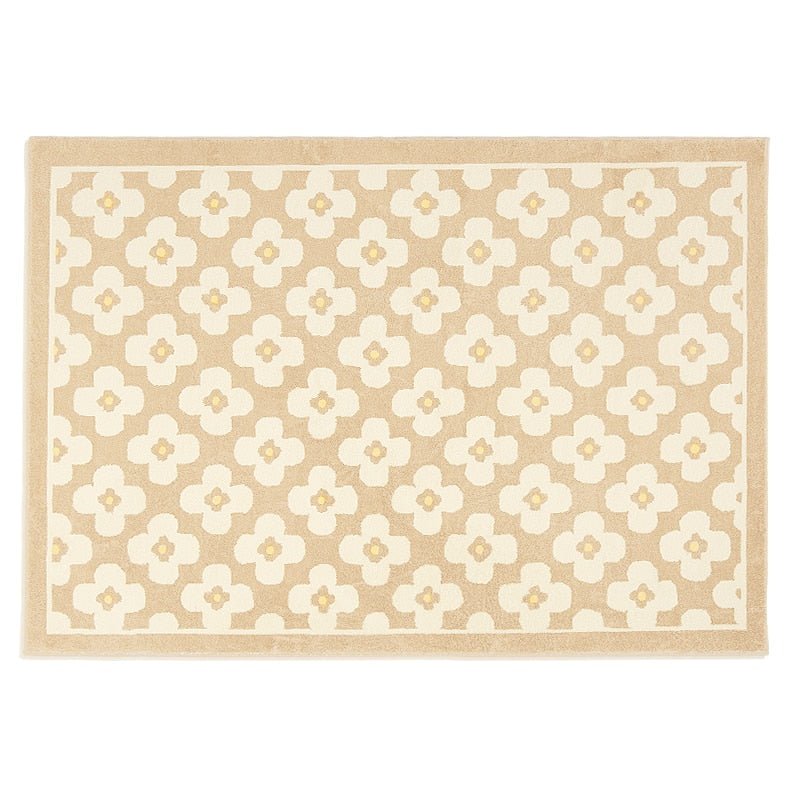 Retro Style Classic Flower Pattern Rug