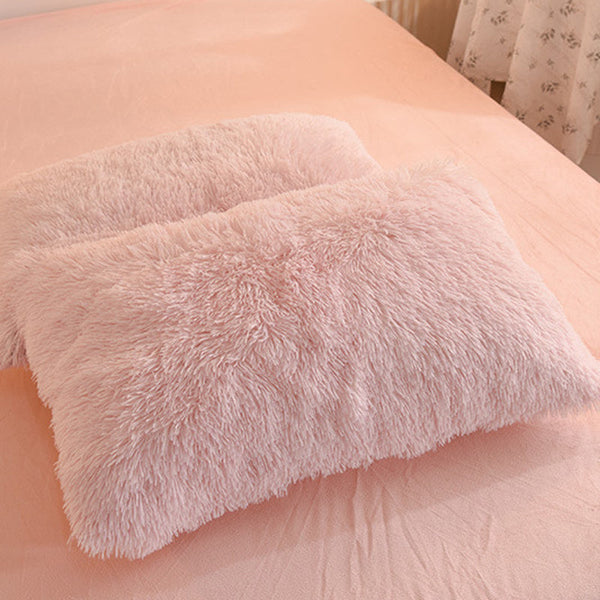 Dreamy Winter Mink Fleece Bedsheet Set