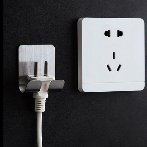 Miravique-Adhesive Power Plug Wall Hooks