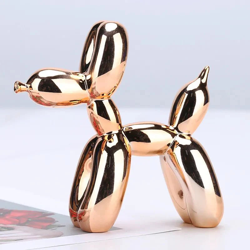 Shiny Resin 'Balloon Dog' Living Room Ornament