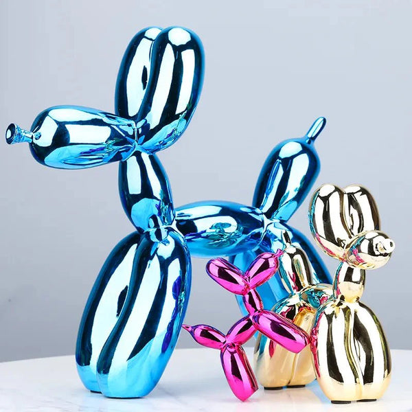 Shiny Resin 'Balloon Dog' Living Room Ornament