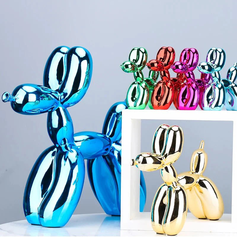 Shiny Resin 'Balloon Dog' Living Room Ornament