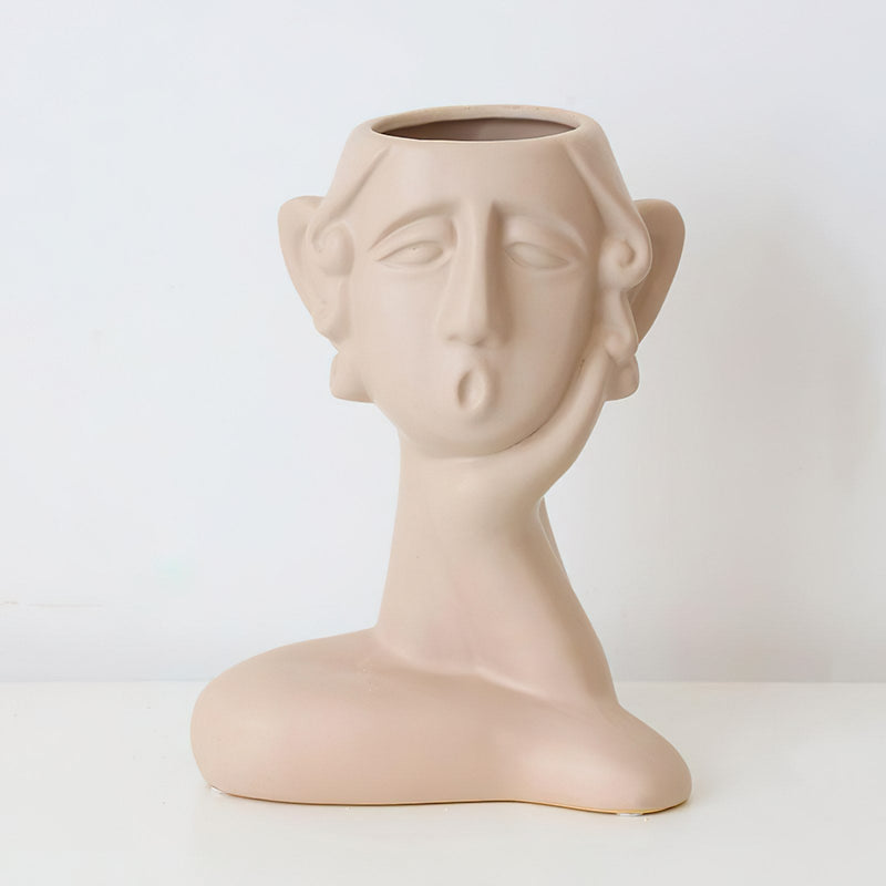 Sleepy Face Vases