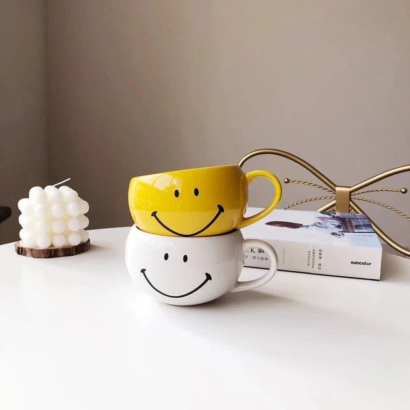 Smiley Face Ceramic Coffee Mug