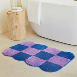 Soft Checkered Carpet Rug