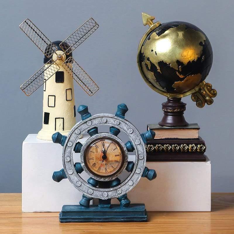 Oriana Decor Sculptures - Retro Resin Home Decor, Nautical Anchors, Windmills & More