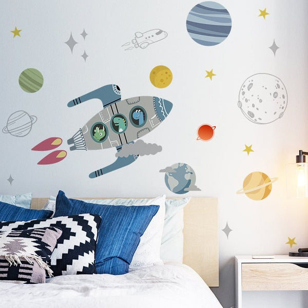 Space Dino Wall Stickers