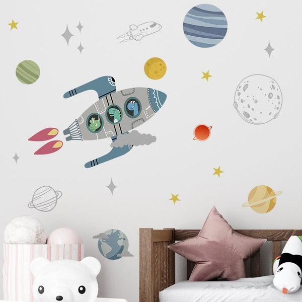 Space Dino Wall Stickers