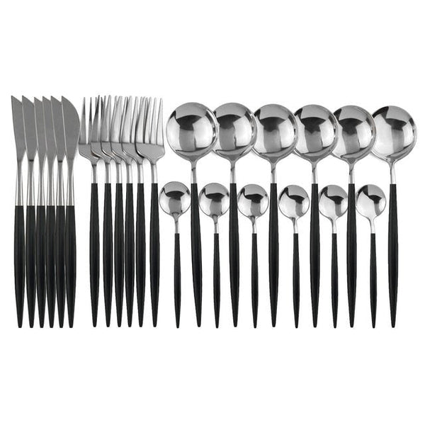 Stainless Steel Cutlery Set (24pc)