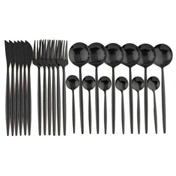 Stainless Steel Cutlery Set (24pc)