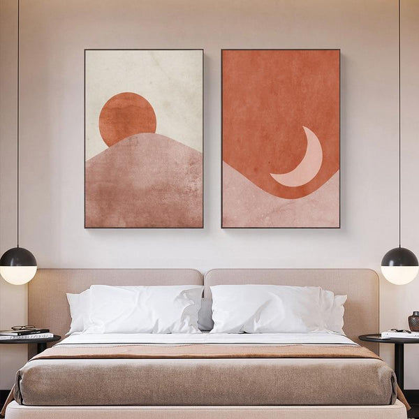 Sun and Moon Boho Wall Art