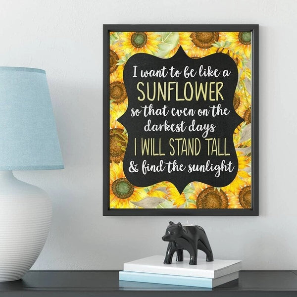 Sunflowers Stand Tall Canvas Print