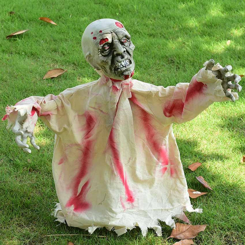 Swing Ghost Voice Control Decorative Props - Horror Halloween Props for Outdoor Garden