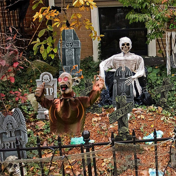 Swing Ghost Voice Control Decorative Props - Horror Halloween Props for Outdoor Garden